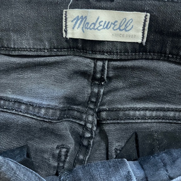 Madewell Jeans Size 26 Ash Black High Riser Skinny Moto Denim - Picture 9 of 15